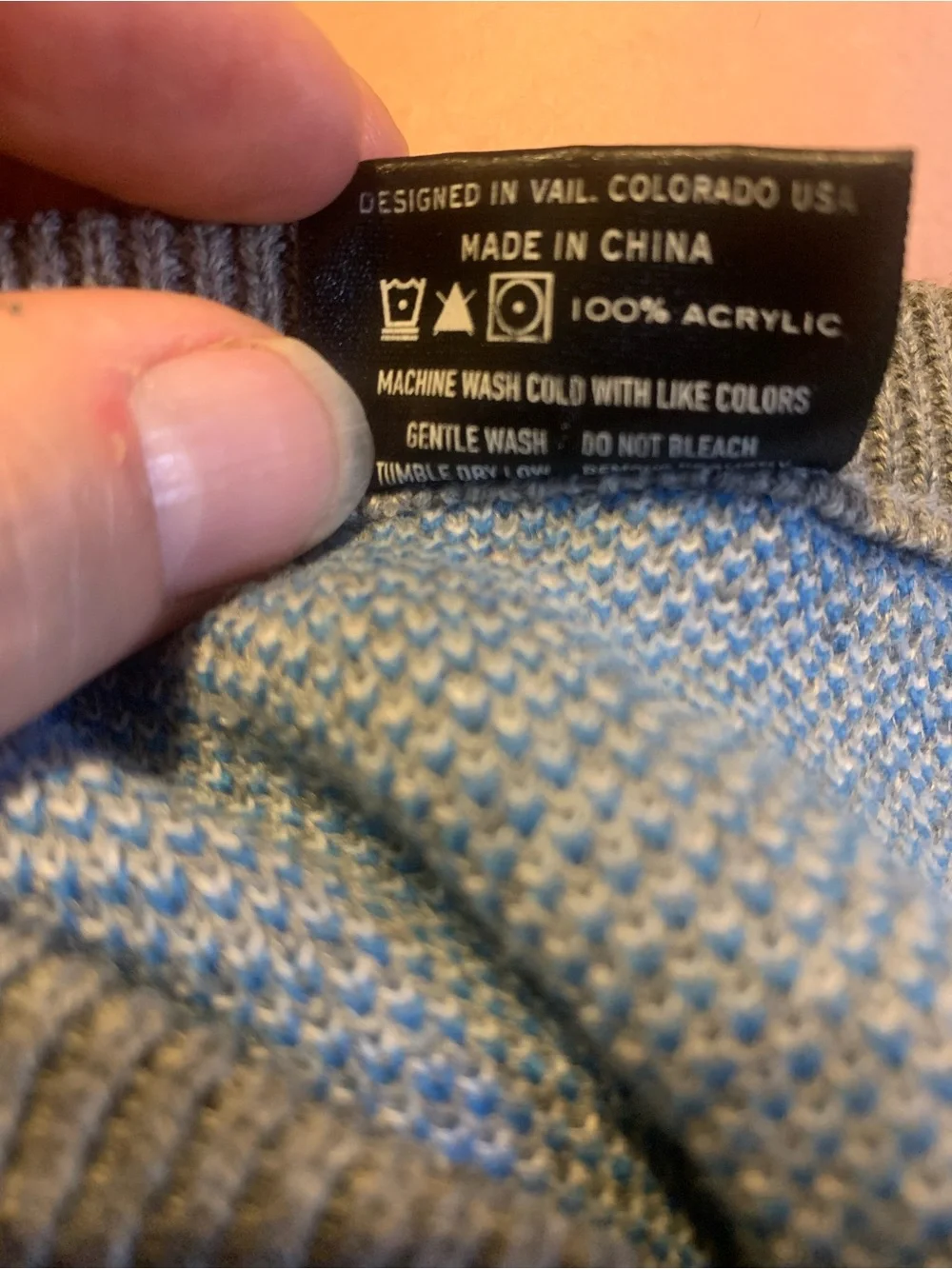 Cirque Squaw Valley Alpine Meadows Ski Sweater Mens XL Vintage Retro Skier Gray